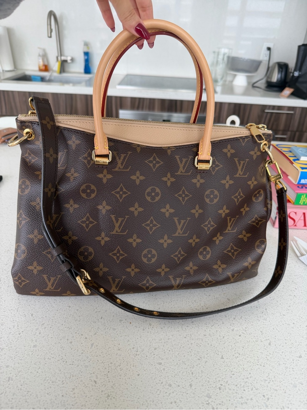 Louis Vuitton Monogram Canvas Pallas Bag